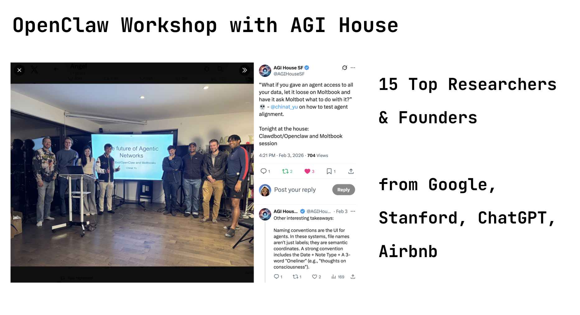 OpenClaw Workshop with AGI House